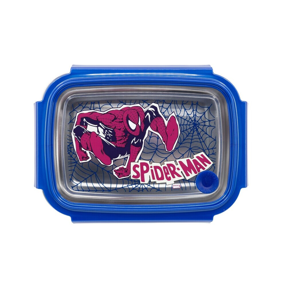 STOR Spiderman Stainless Steel Sandwich Box